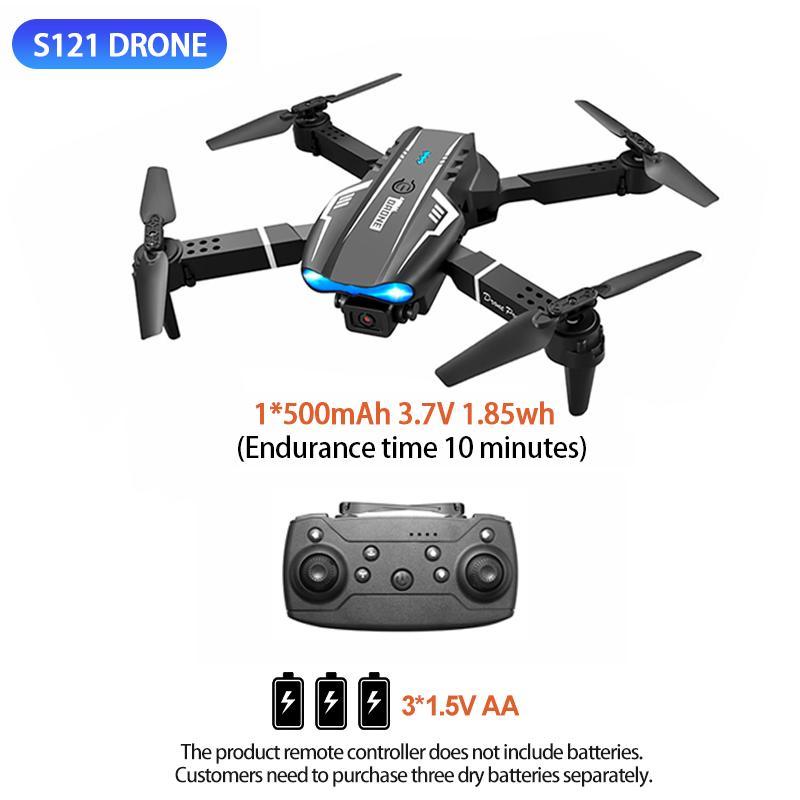 Foldable Drone, 1 Box 480P Pixel Dual Camera Drone with Storage Bag, Remote Control Drone with Accessories, Outdoor Toys for Boys & Girls