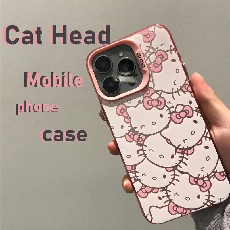 pink KT Phone Case For iPhone 16 15 14 12 13 11 Pro Max XR XS MAX 7 8 PLUS MINI Y2K Cute Cover