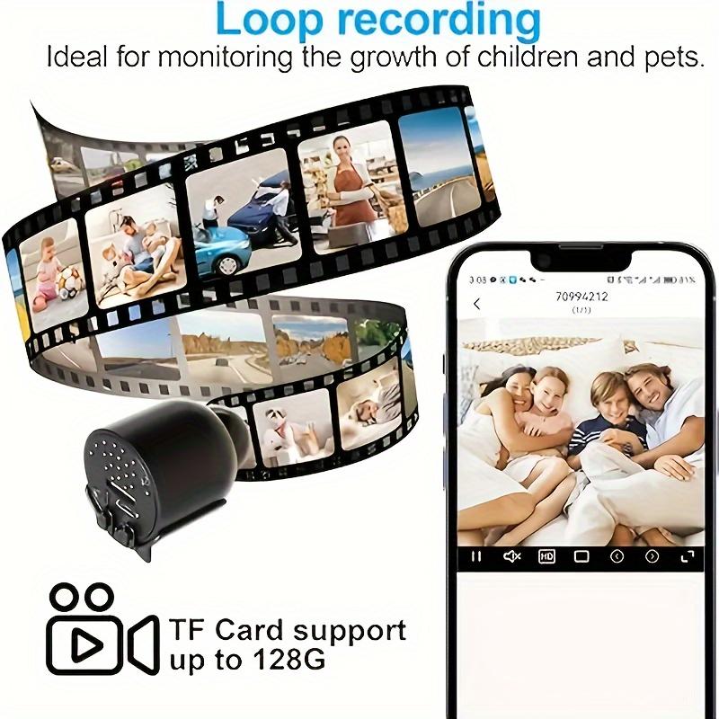 720P Compact Security Camera - AI Human Detection, Clear Audio, Mobile App Remote View for Home and Business Surveillance