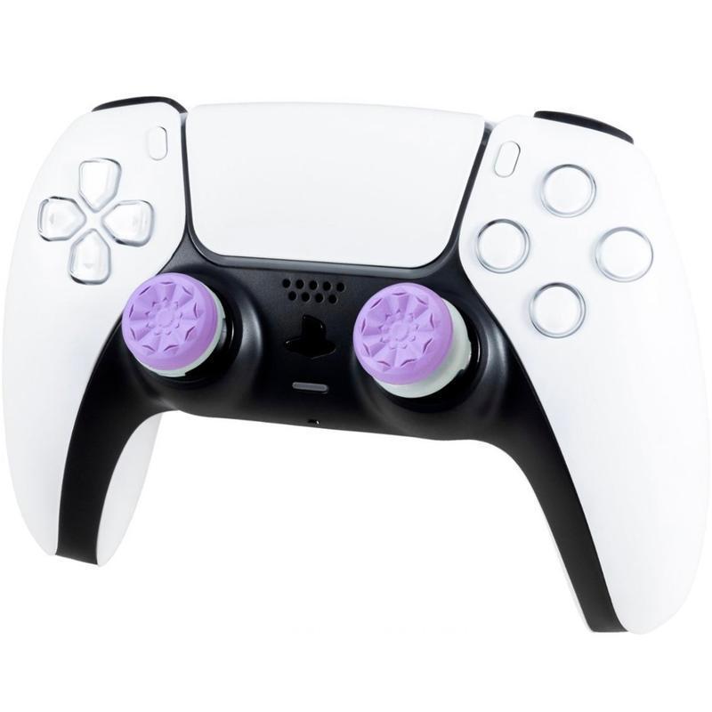 FPS Freek Galaxy Purple for PlayStation 4 5 (PS5 4) | ps5 console accessories | 1 High-Rise, 1 Mid-Rise | ps5 controller freak grips | Purple