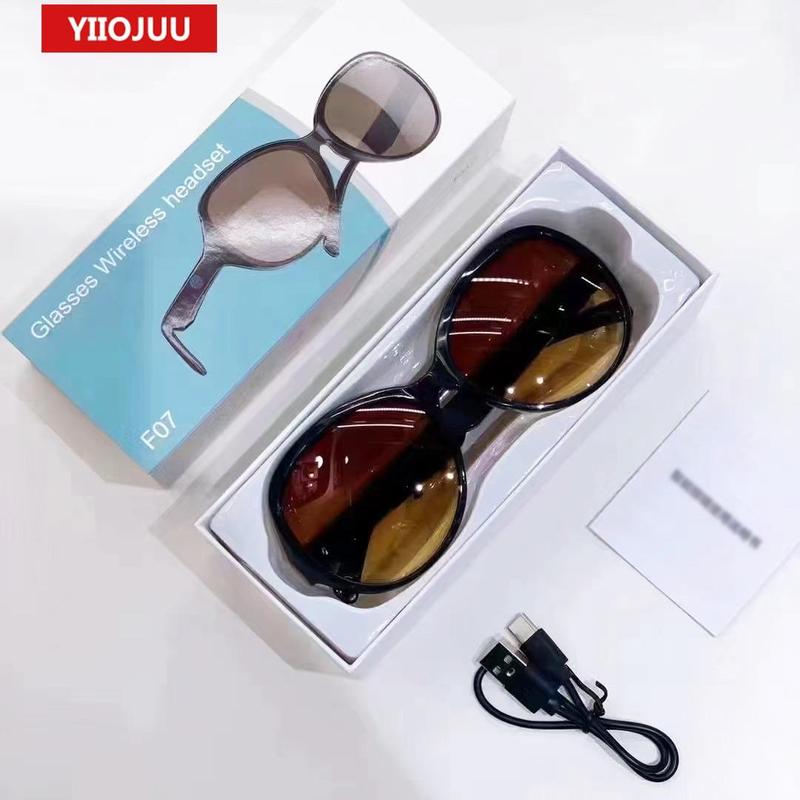 Wireless Smart Glasses, USB Rechargeable Multifunctional Wireless Intelligent Headset, HiFi Surround Sound Wireless Smart Headphones, Driving Glasses