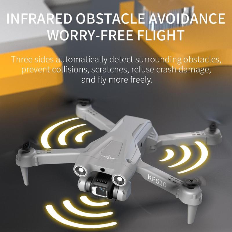 Remote Control Drone Toy, 1 Set HD Dual Camera Helicopter with Obstacle Avoidance, Foldable RC Helicopter Toys for Birthday Gifts