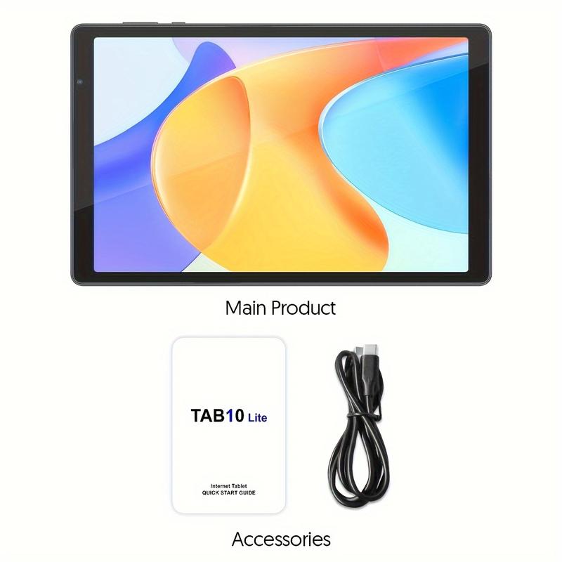 10.1 Inch Android 12 Tablet, 32gb Rom 1gb Expansion, Quad-Core Tablet, Wi-Fi MAh Long Battery Life, 1280*800 IPS HD Touch Screen and Dual Speakers, Google Certified Tablet, Dual Camera