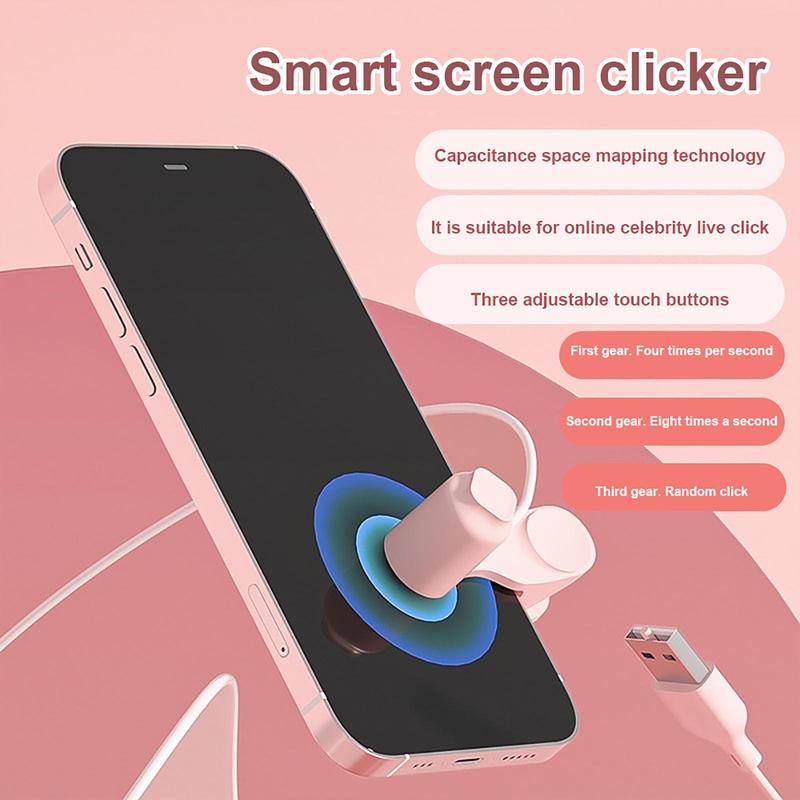 Video Live Clicker, Screen Auto Clicker, Screen Auto Clicker, Lazy Desktop Game Continuous Clicker for iPhone Phone, Mobile Phone Parts for Video Live Selfie Automatic christmas 2024 ornament