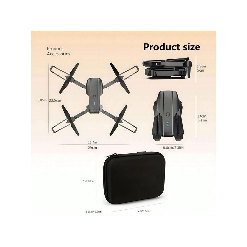 [RECOO]E99 Drone With Camera, Foldable RC Drone, Remote Control Drone Toys For Beginners Men's Gifts, Indoor And Outdoor Affordable UAV, Christmas Halloween Thanksgiving Gift toy drone