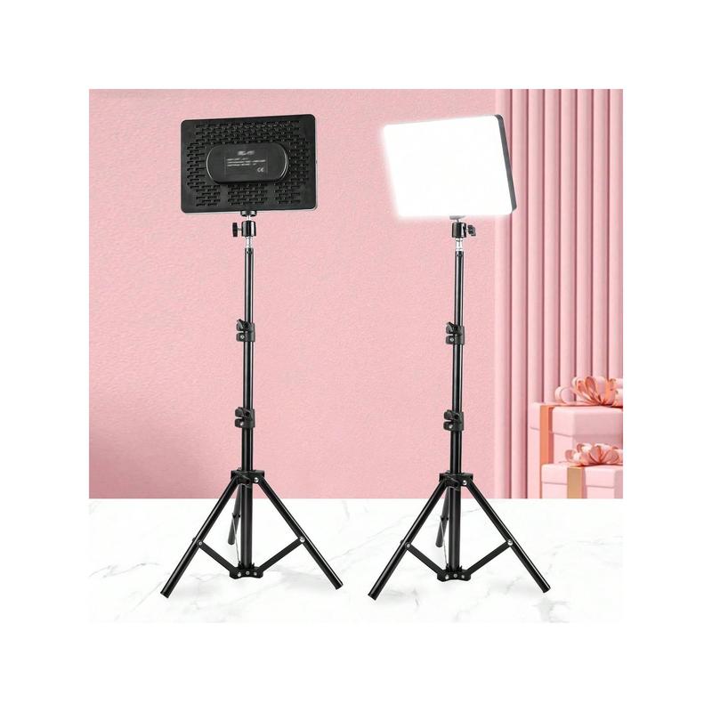 10 LED Ring Light With Adjustable Tripod Stand - Brightness Enhancing, Full Coverage - Perfect For Photography, Makeup, Group Selfies, Meetings & Live Streaming, Portable Light