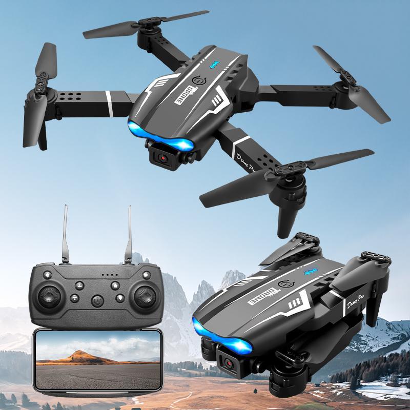 Foldable Drone, 1 Box 480P Pixel Dual Camera Drone with Storage Bag, Remote Control Drone with Accessories, Outdoor Toys for Boys & Girls