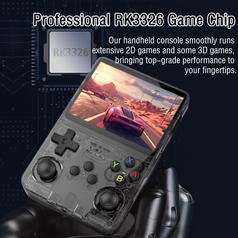 R36s Portable Handheld Game Console | Supports 15,000+ Games | Newest Updated OS | Open Source R36S with 3.5-Inch IPS Screen, Linux System, Portable Gaming and Entertainment Device, Includes 32+64GB TF Card Protection handheld gamingpc