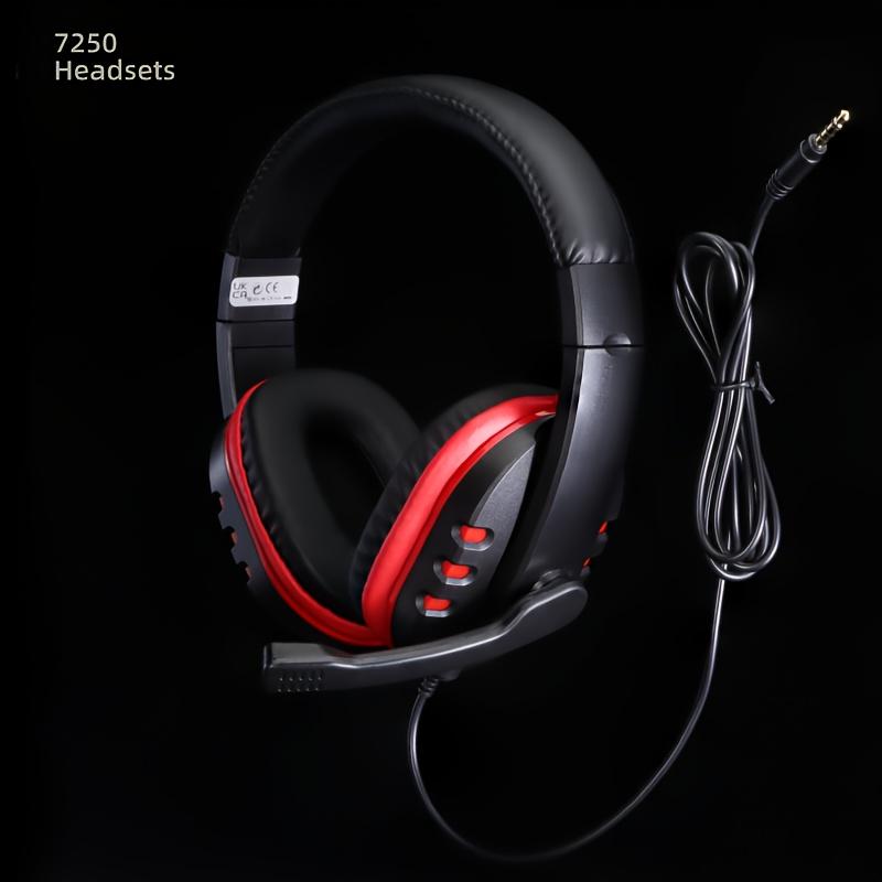 For PS4 XBOX-ONE PC Head-mounted Headphones Mobile Computer Game Heavy Bass Headset, Model 7262 Audio Cable