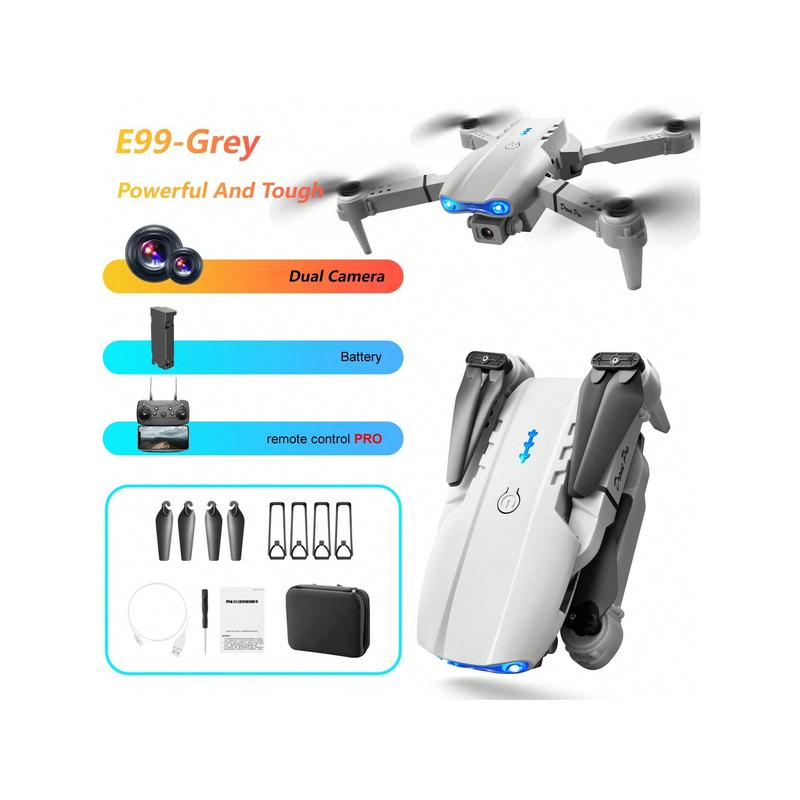 [RECOO]E99 Drone With Camera, Foldable RC Drone, Remote Control Drone Toys For Beginners Men's Gifts, Indoor And Outdoor Affordable UAV, Christmas Halloween Thanksgiving Gift toy drone