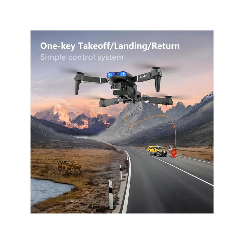 [RECOO]E99 Drone With Camera, Foldable RC Drone, Remote Control Drone Toys For Beginners Men's Gifts, Indoor And Outdoor Affordable UAV, Christmas Halloween Thanksgiving Gift toy drone