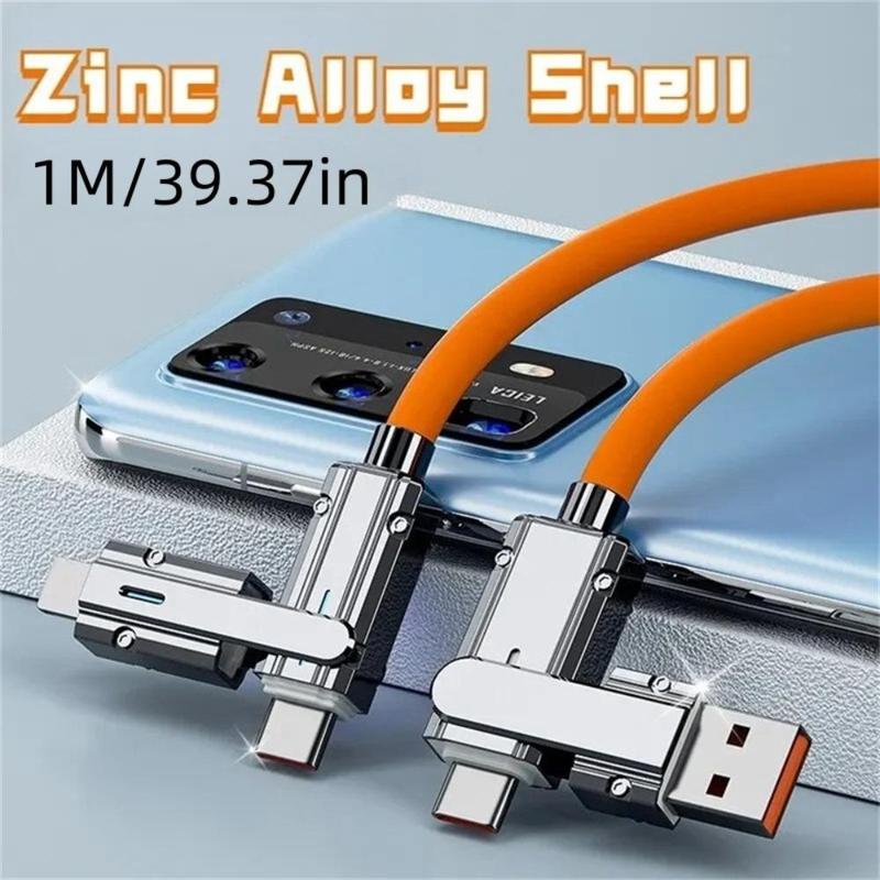 120W 4 In 1 Multi-function Mobile Phone Data Cable, PD Fast Charging Cable Charger, Phone Accessories For Huawei Xiaomi iPhone