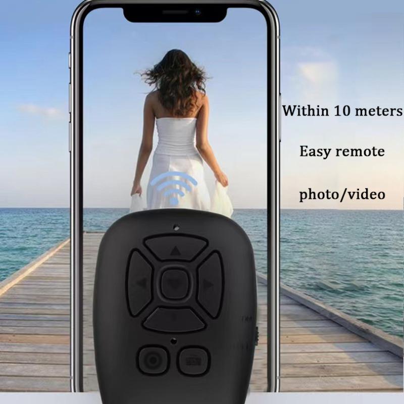 Wireless Phone Remote Control, Portable Mini Phone Remote Control, Rechargeable Phone BT Selfie Remote Control, Universal Phone Accessories