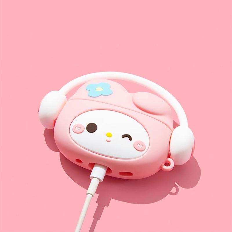 SANRIO Cute Cartoon Design Earphone Case, Silicone Earphones Protective Cover, Earphone Protector for AirPods 1 2 3 Pro2 Pro