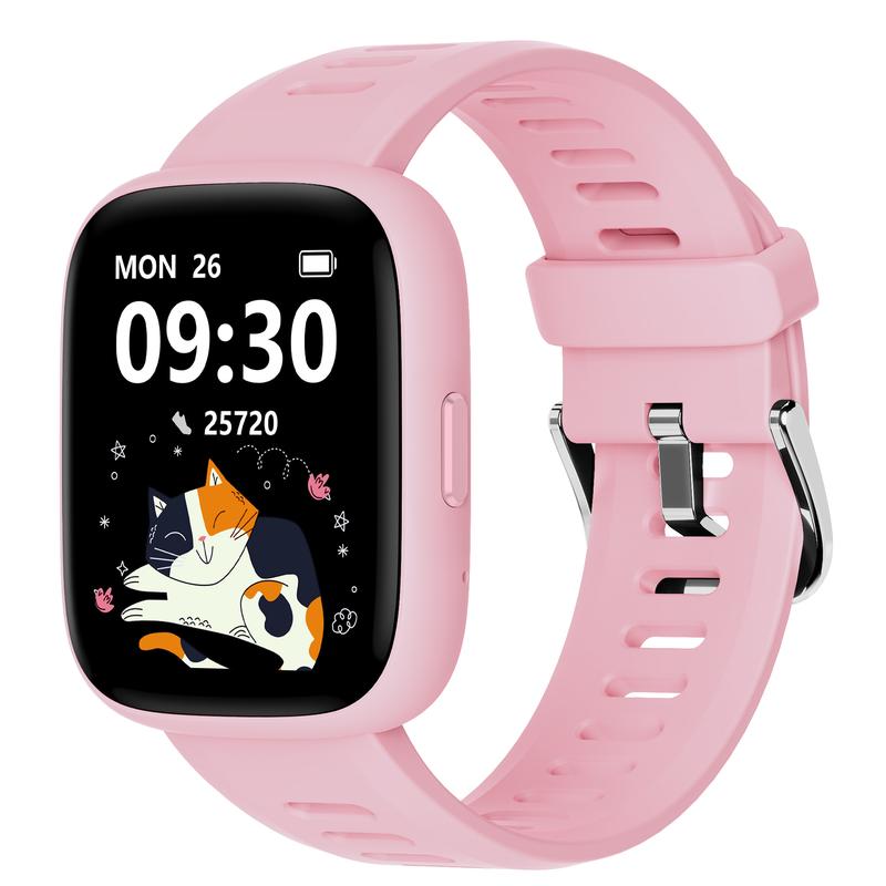 BIGGERFIVE Kids Smart Watch for Children No APP No Phone Needed, Fitness Tracker Watch Pedometer, Heart Rate, Sleep Monitor, IP68 Waterproof, Step Counter, Puzzle Games for Girls Boys Teens 5-16