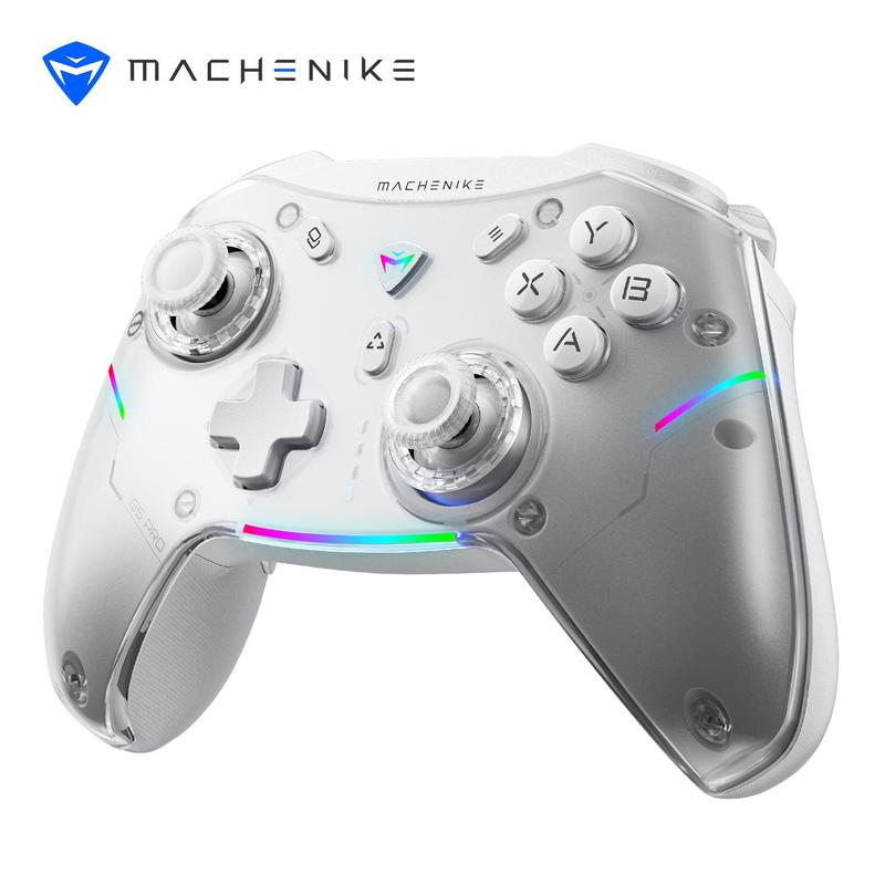 MACHENIKE G5 Pro Wireless Gamepad Controller, Hall Linear Trigger Mechanical Buttons, Handheld Game Console, 6 Axis Gyroscope Tri-mode Connection for Windows Steam Switch PC