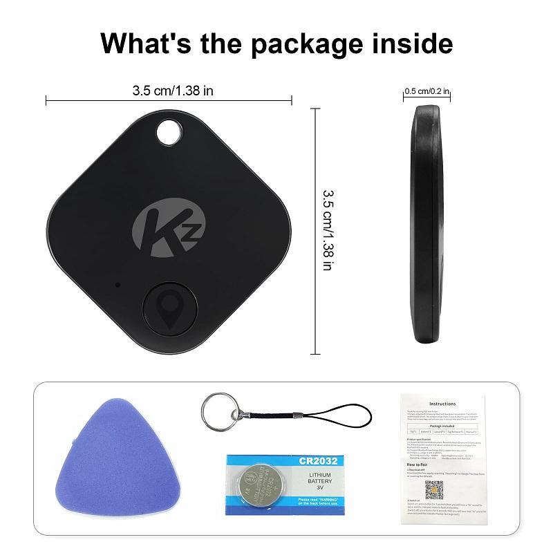 Mini GPS Tracker, Mini Key Finder, Wireless Anti-lost Alarm Sensor Device, Remote Control Finder, Suitable for Locating Phone Key Wallet Luggage