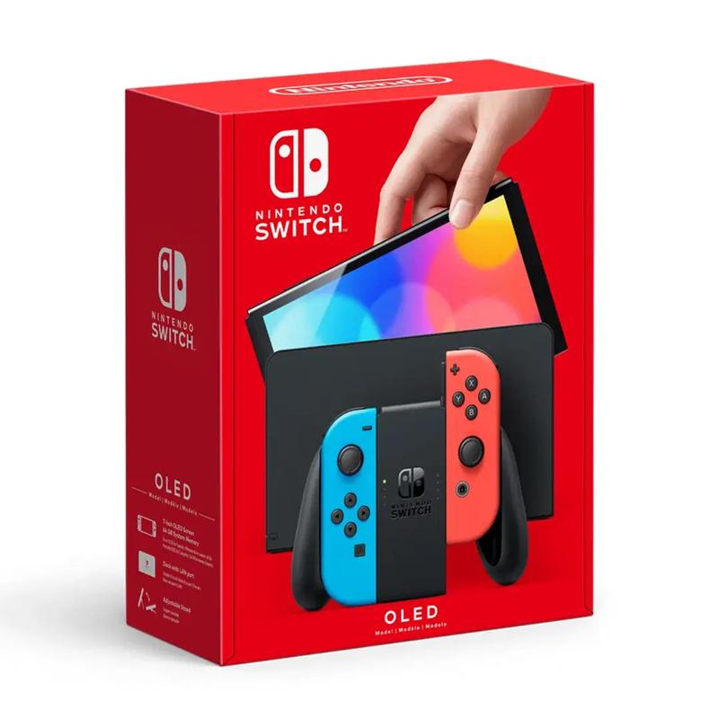 Nintendo Switch - OLED Model - Neon Red Neon Blue Set (Region Free)