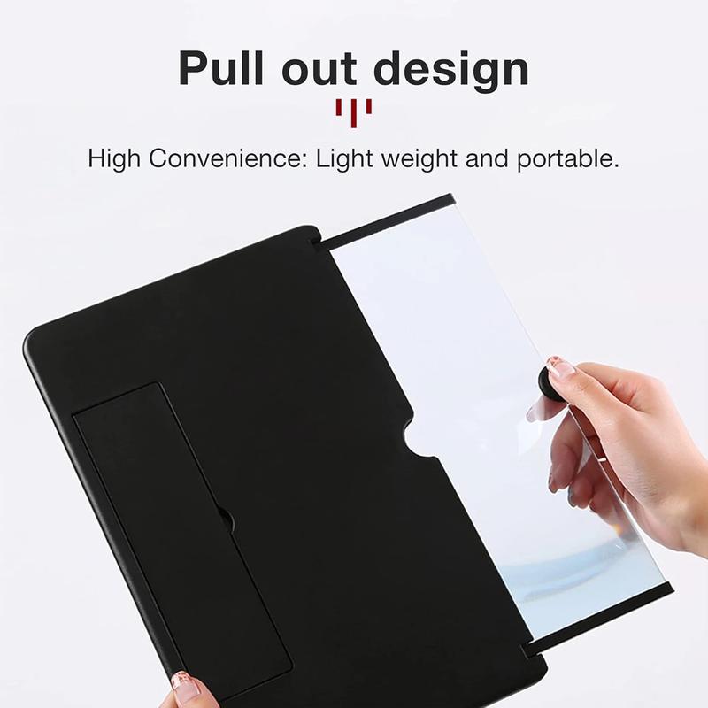 Smartphone Screen Magnifier Stand 14 Inch 3D Foldable Amplifier Stand Holder for Cell Phone Adjustable Angle for Families Mom Dad