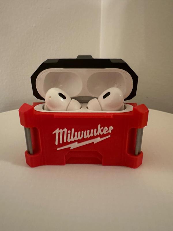 Milwaukee Inspired AirPod Pro Case - Protective Cover for Apple Wireless Earbuds . No AirPods included