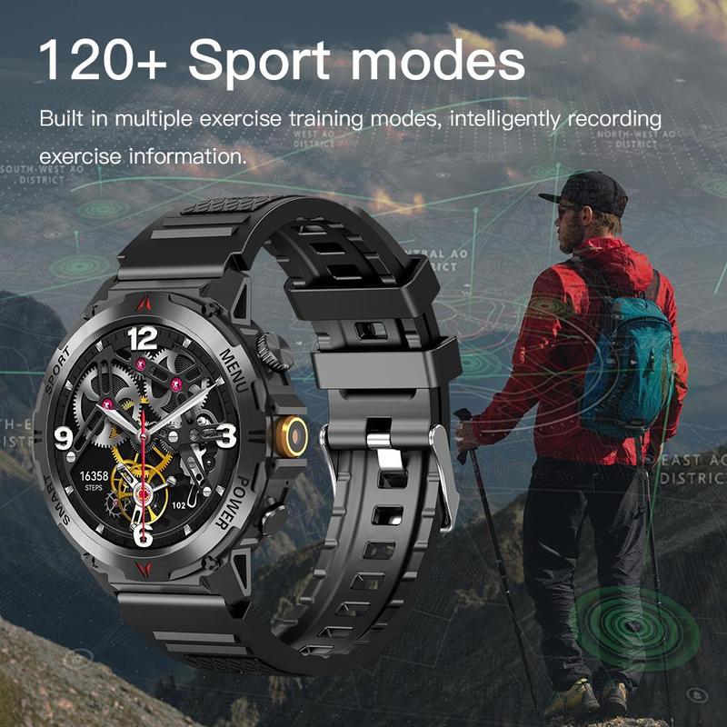 Multifunctional Smart Watch, Fashion Digital Watch with Flashlight Function, IP68 Waterproof Sports Watch for Women & Men