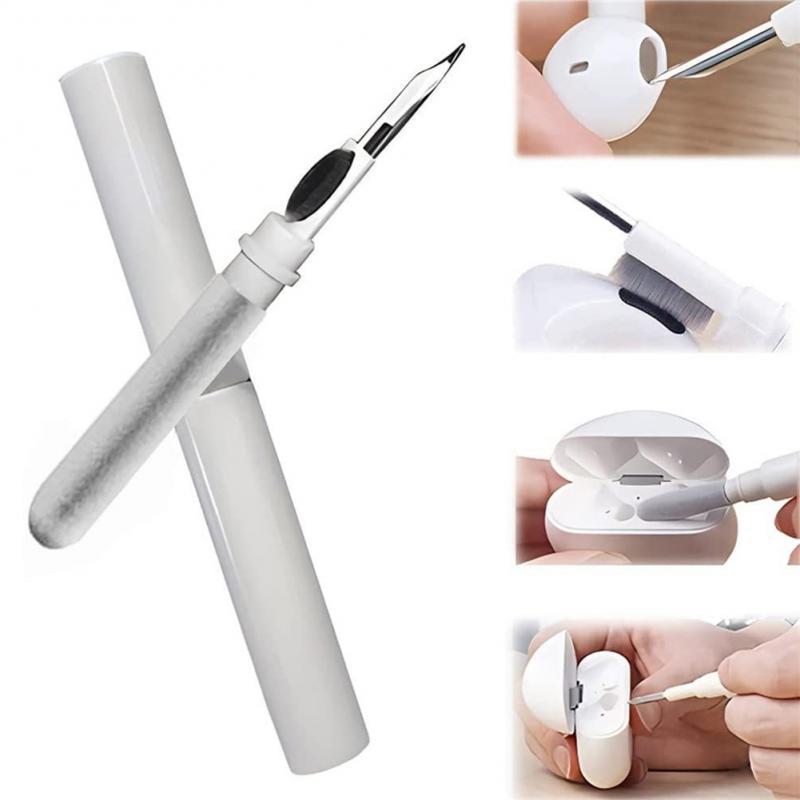 Fancy Fantastic 3in1 Multi-function earphone cleaner pen，Mini Bluetooth earphone cleaning artifact is suitable for Bluetooth charging bin dust removal brush tool Accessories Headphones