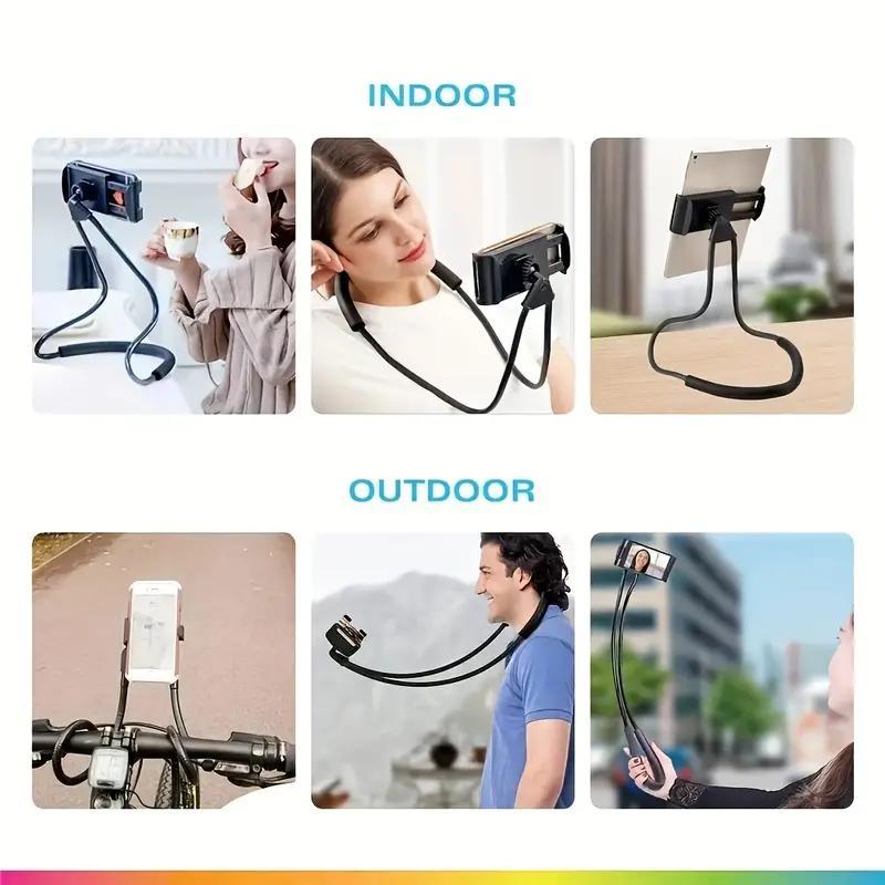 Adjustable Neck Hanging Phone Holder, 360 Degree Adjustable Desktop Phone Mount, Universal Phone Stand for Home Office