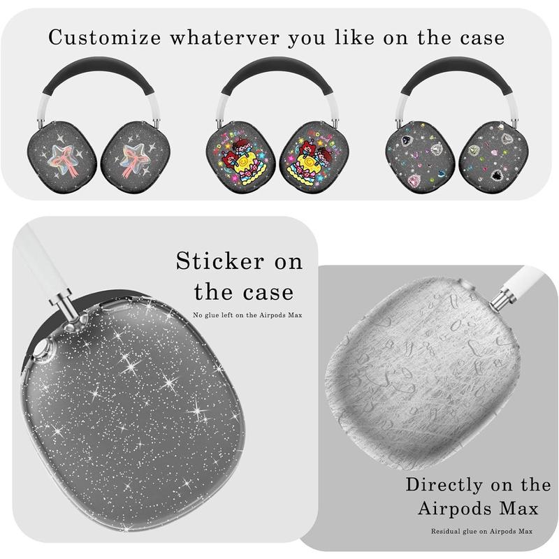 for AirPods Max case Cover,Anti-Scratch Ear Pad Case Cover Ear Cups Cover Headband Cover for AirPods Max. Clear Soft TPU and Silicone,Skin Scratch Proof.