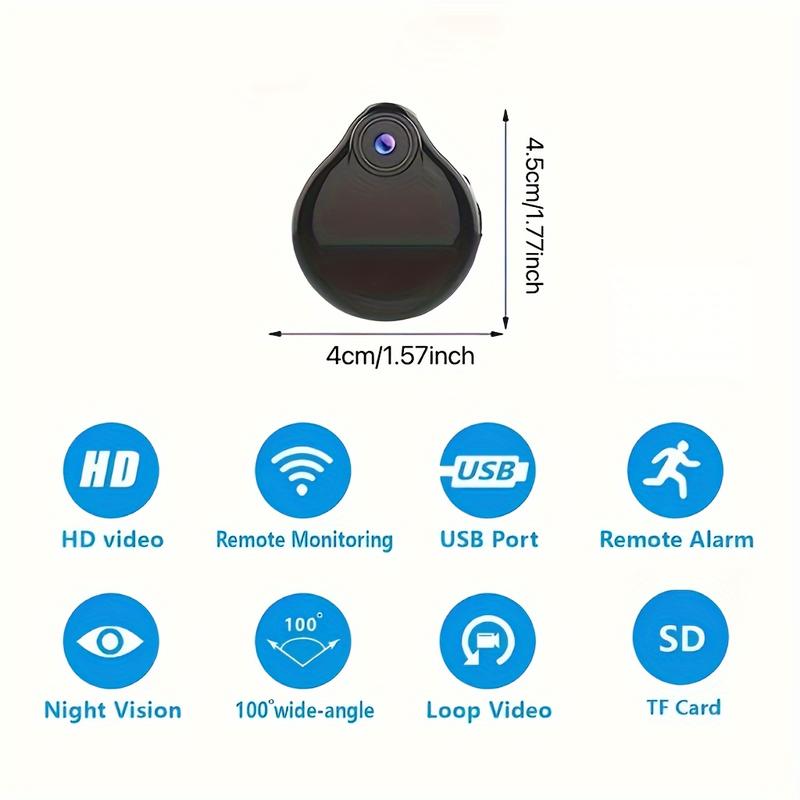 WiFi wireless wearable body micro Cam Mini IP camera motion sensor video voice recorder home security camcorder, small mini smart WiFi IP Webcam micro camera built in battery vlogging camera