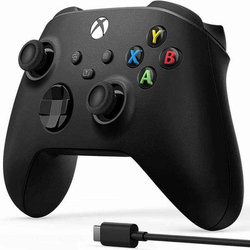 Microsoft Xbox Wireless Controller with USB-C Cable for PC - Carbon Black - 1V8-00001