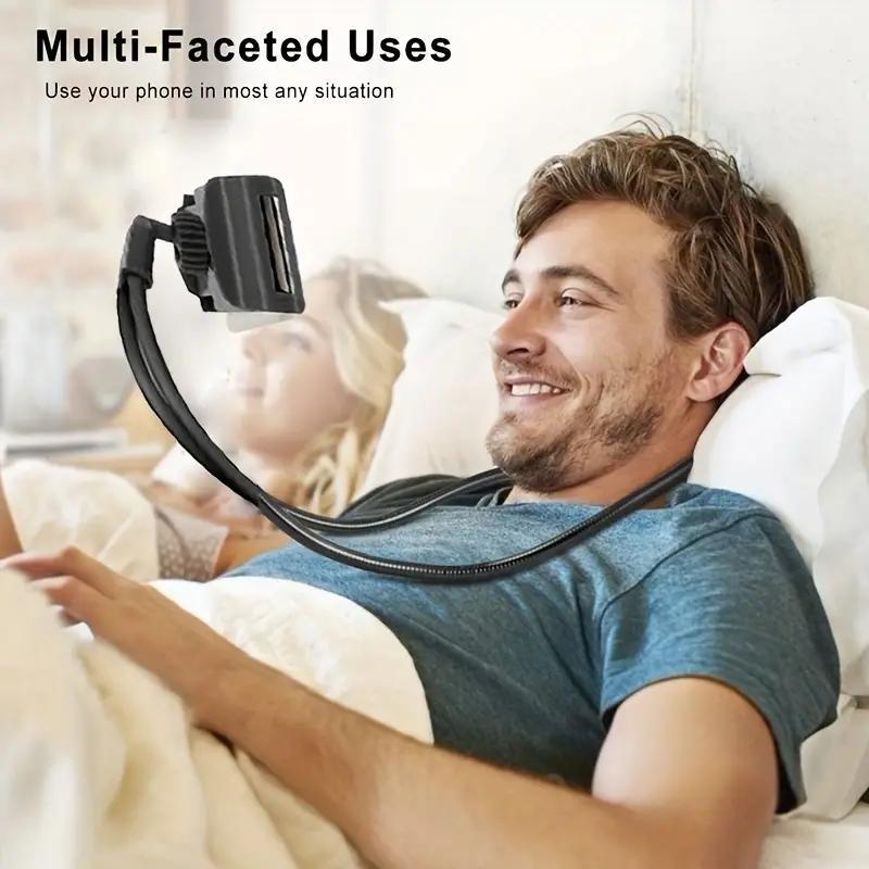 Adjustable Neck Hanging Phone Holder, 360 Degree Adjustable Desktop Phone Mount, Universal Phone Stand for Home Office