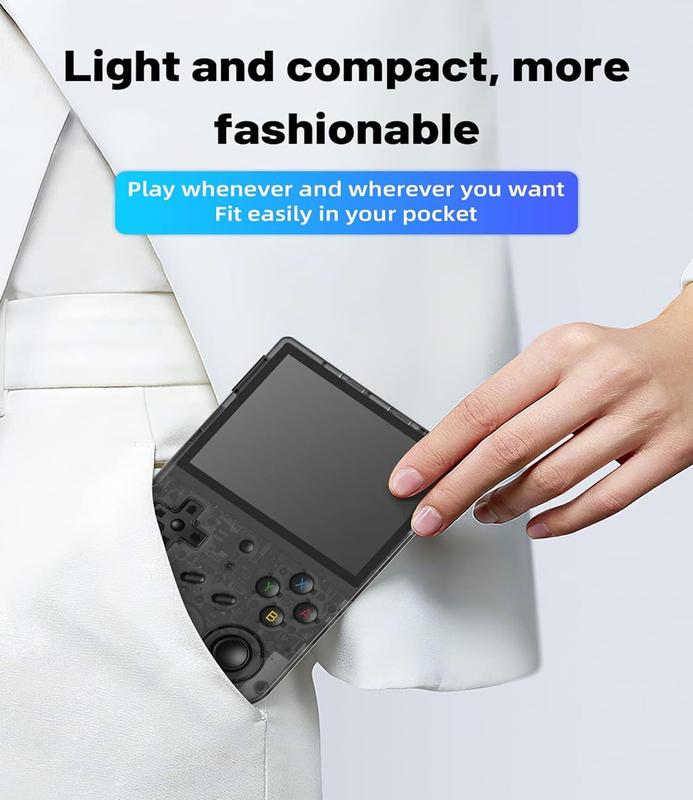 R36S Open Source Handheld Game Console HD Retro Arcade 3D Dual System Joystick Handheld Linux System 3.5-inch Scre Portable Retro Game Console Christmas Coolest Gift Black Friday Promotion Protection