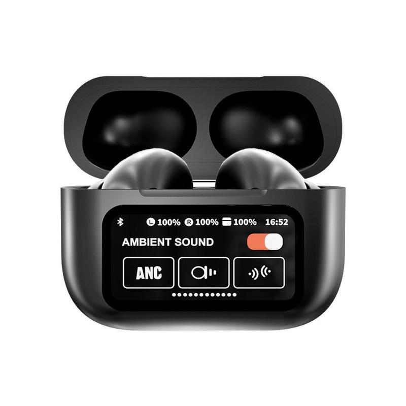 TWS Bluetooth Earbuds Headphones,Earbuds with Full Color Display, Noise Cancelling Bluetooth Earbuds, in-Ear Earphone for iPhone Andriod Sport Workout Running Audio