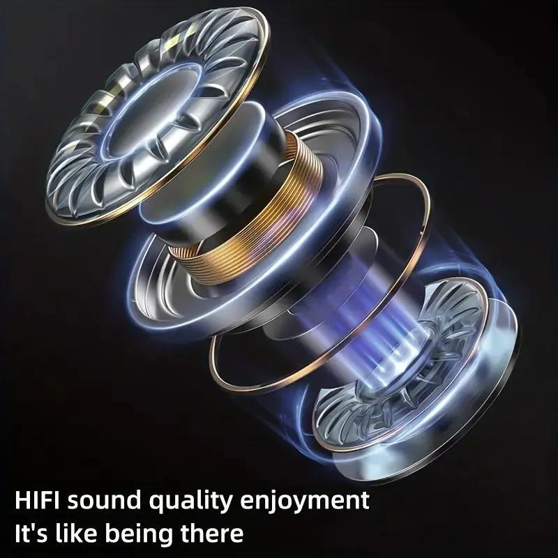 Portable Foldable Wireless Headphone, Over-ear Design Headphone with Microphone, Noise Cancelling Headphone for Gaming, Sports, Office