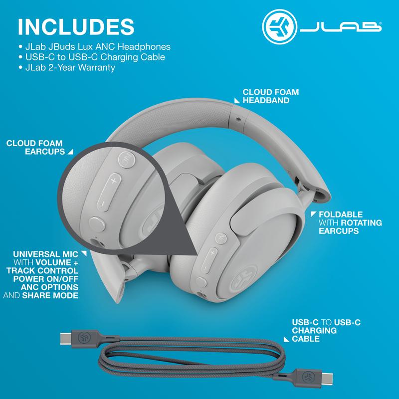 JBuds Lux + Go Pop+ Cloud White Gift Set Audio Headphone