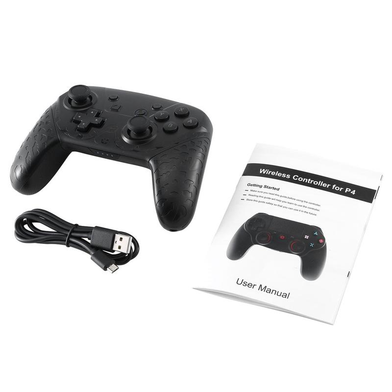 Wireless Controller Handle Game Console Handle Precise Steering Plastic Grip Horizontal Handle For Switch PM-S04