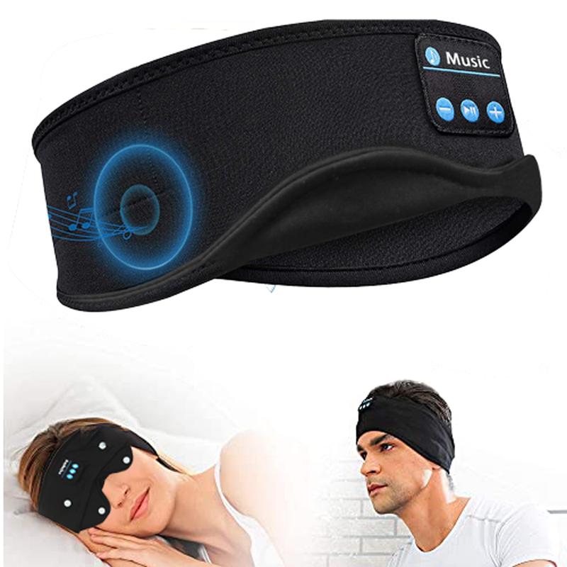 Bluetooth Sleep & Sports Headphones - Comfortable eye mask with wireless music for side sleepers, ,Electronic Earphones with HD Audio & Earbud,collapsible buckle design is also suitable for sports, one thing dual use. Headset for Housework,Travel,Running