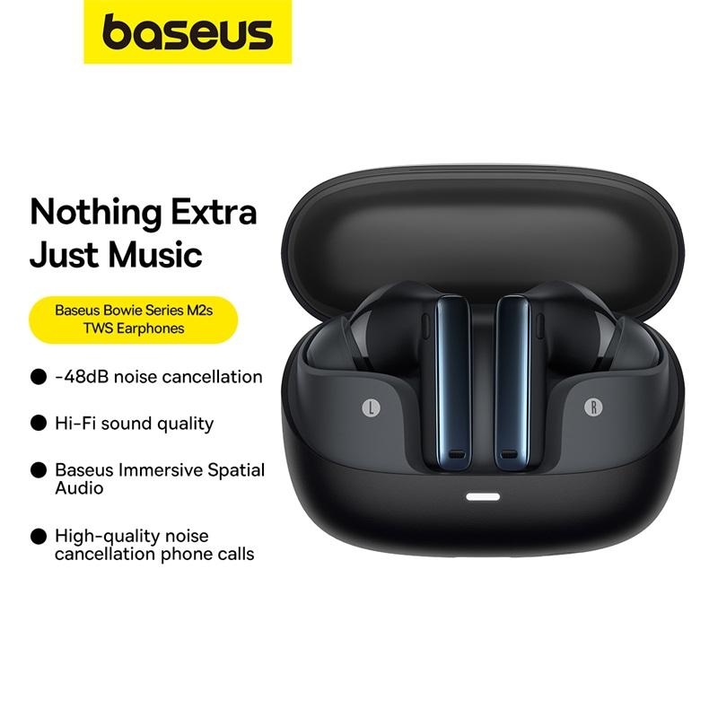 Baseus Bowie M2s True Wireless Earphones -48db ANC bluetooth Electronic Earbud Android Audio Connection Virtual christmas 2024 ornament