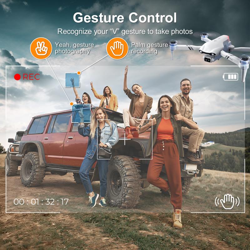 Foldable GPS drone with adult camera, FPV live video, app control, remote control quadcopte