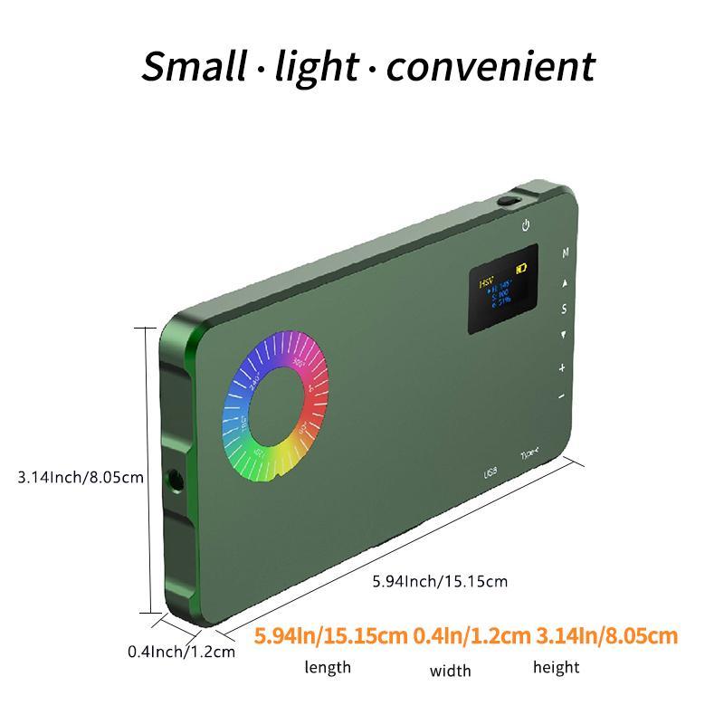 Summer Rechargeable Photography Light, RGB Phone Selfie Light for Camera Cellphone Smartphone, Portable Compact Selfie Photoshoot Light for Live Streaming Vlog iPhone 15 Pro Max Phones, Camera Accessories, Electronics, Stocking Fillers Gift