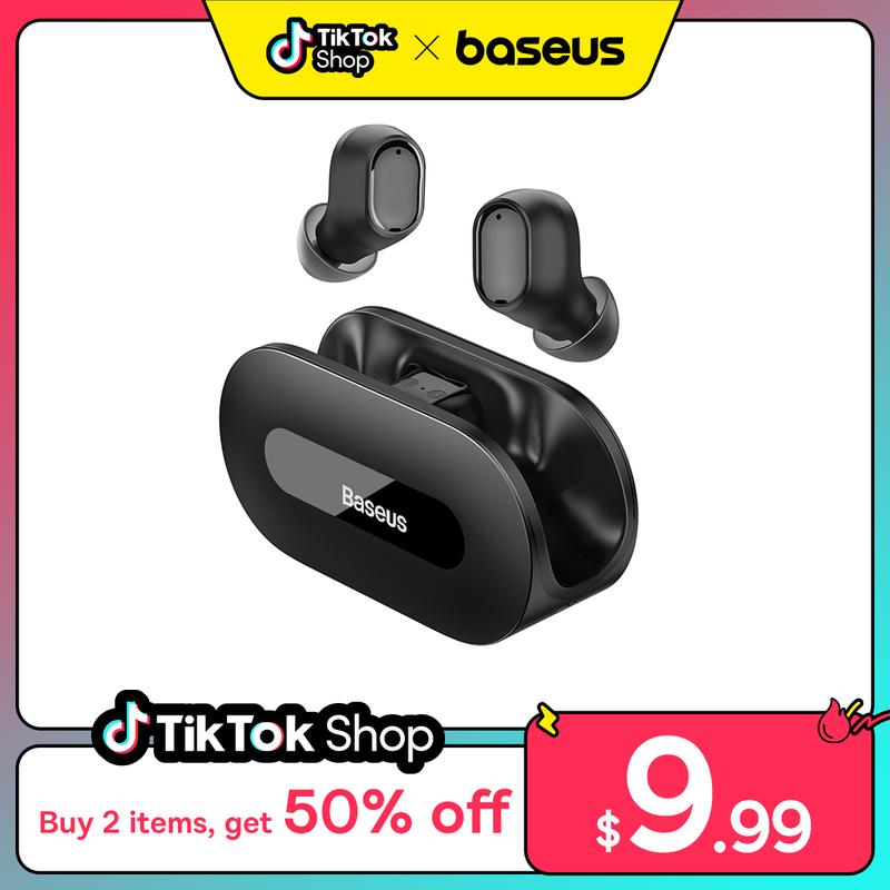 Baseus Bowie EZ10 True Wireless Earphones Audio Bluetooth Headset Electronic Earbud Headphones