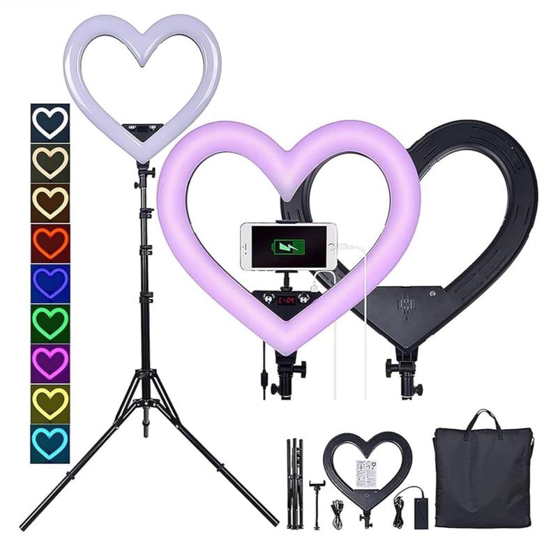 iPretty Heartshaped  19 inch Ring Light  Multi color