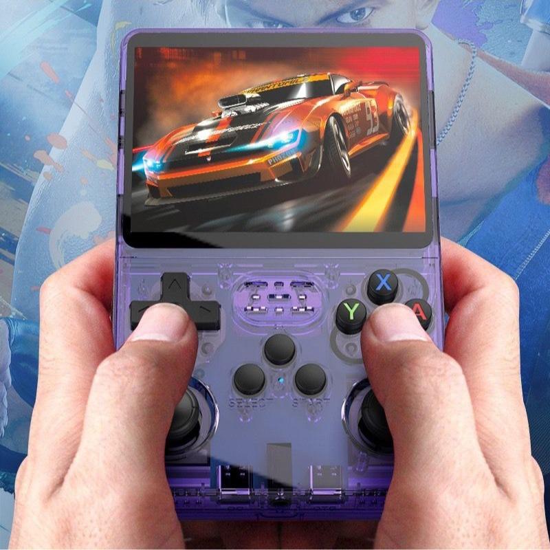 R36S Retro Video Handheld Game Console HD Retro Arcade 3D Dual System Joystick Linux System 3.5-inch IPS Screen Built in 3000mAH Battery 32G+64G TF Card Pre installed Games Built in 1500 games, Coolest Christmas Gift