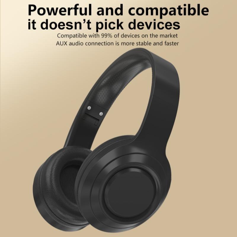 Wireless Headphones for Fall, Foldable Gaming Headset with Built-in Wireless Microphone, Portable Earbuds for Home Summer Outdoor, BT Headset for Gaming & PC, Headphones for Gym, Folding Electronic Audio Earbud Earphones