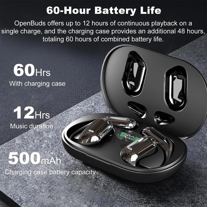 Wireless Bluetooth Earbuds OWS Open Ear HlFI Sound Quality Sports Headphones lPX7 Waterproof With microphone Charging case