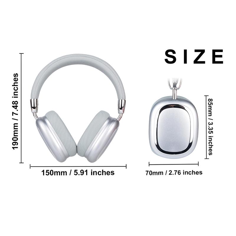 Bluetooth Wireless Headphones with HiFi Stereo ,Noise Cancellation for Phones and Computers - Foldable Gaming Headset - Fall Gifts