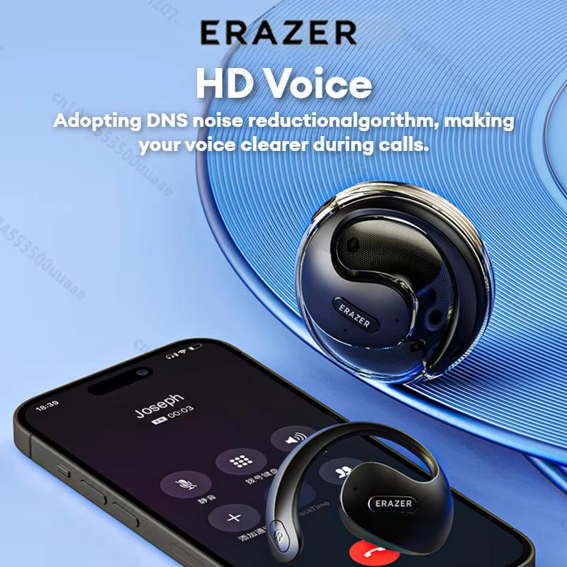 ERAZER X15pro OWS Earphone Bluetooth 5.4 Ear-mounted Sports Waterproof Wireless Earphones with Lanyard