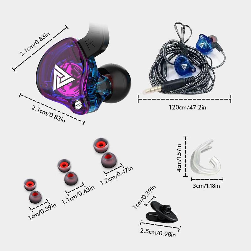 In-ear Design Wired Earphone, High Fidelity Wired Headphone with 1.2m Cable Length, Universal 3.5mm Jack Sports Earbuds with Built-in Microphone