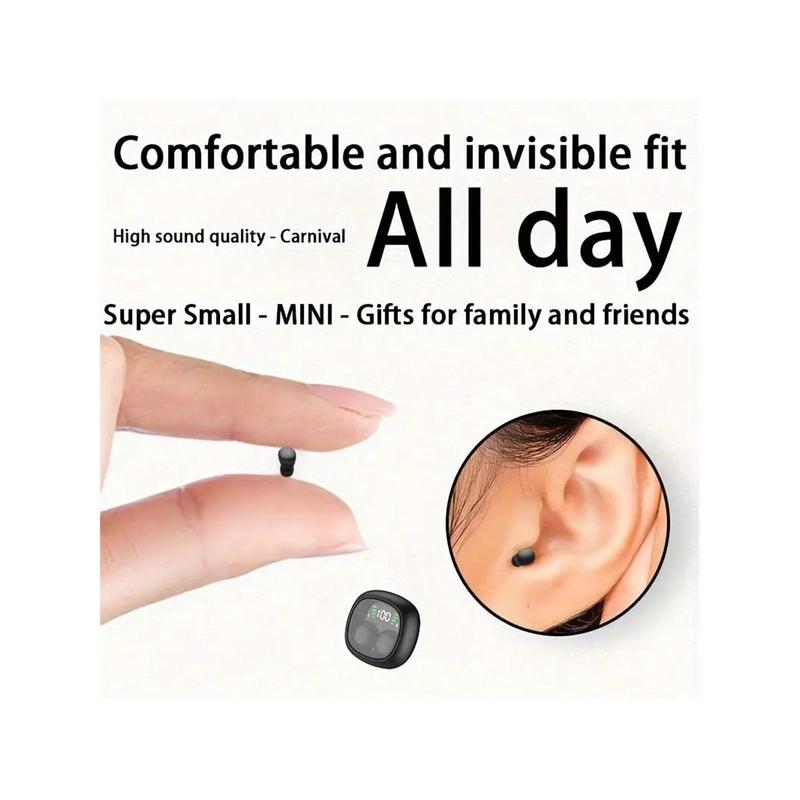 Ultra-Small Wireless Earbuds In-Ear Touch Control, Mini Wireless Headset With HiFi Stereo Audio,Smallest Invisible Mini Earpiece Wireless Bluetooth,Invisible Sleep Wireless Earphone IPX5 Waterproof for Small Ear Canals