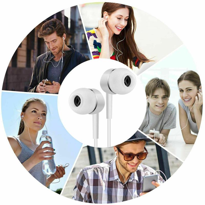 2-Pack Universal 3.5mm In-Ear Headset Earphone Wired Headphones Earbud With Microphone